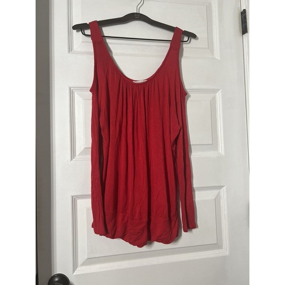 Boston Proper Womens Red Sz s VTG Made In USA Shoulder Top‎ - Picture 1 of 4